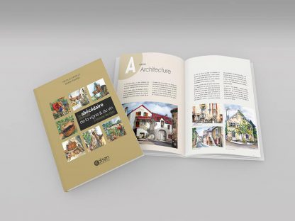 Mockup du livre Un abécédaire pittoresque de la vigne & du vin à Fontaine-lès-Dijon - Edisen