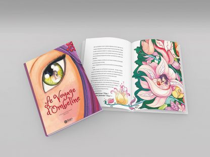 Mockup du livre Voyage d'Ombeline - Edisen