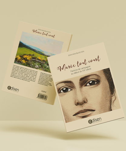 Mockup du livre Marie tout court. Factrice de campagne au début du XXe siècle -Edisen